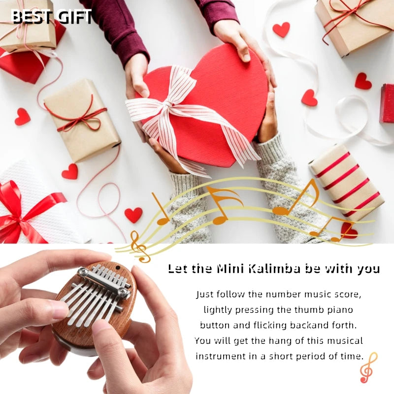 Mini 8-Key Kalimba (Peachwood)