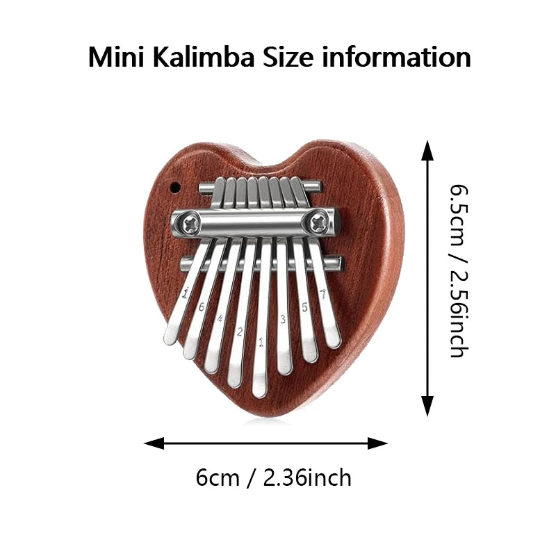 Mini 8-Key Kalimba (Peachwood)